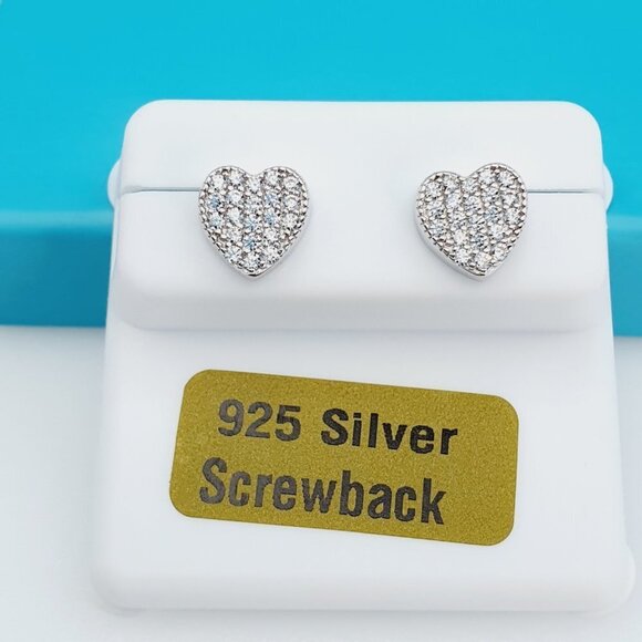 925 Sterling Silver CZ Beautiful Earrings for Women, 1USPAR4215 - Picture 3 of 11